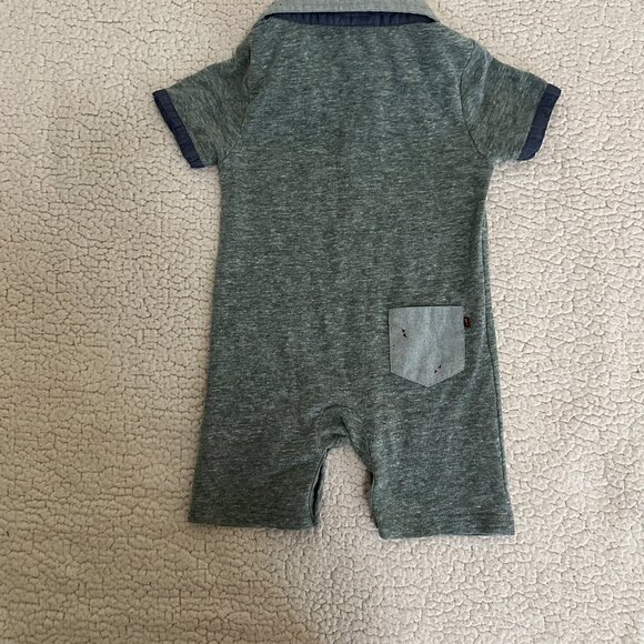 FORE!! Axel and Hudson Dark Green Romper * - Picture 4 of 4